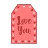 Love-You-Valentines-Gift-Tag-Label-580x386 Love You - Valentines Gift Tag Label Craft Design