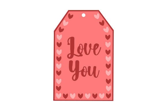 Love-You-Valentines-Gift-Tag-Label-580x386 Love You - Valentines Gift Tag Label Craft Design